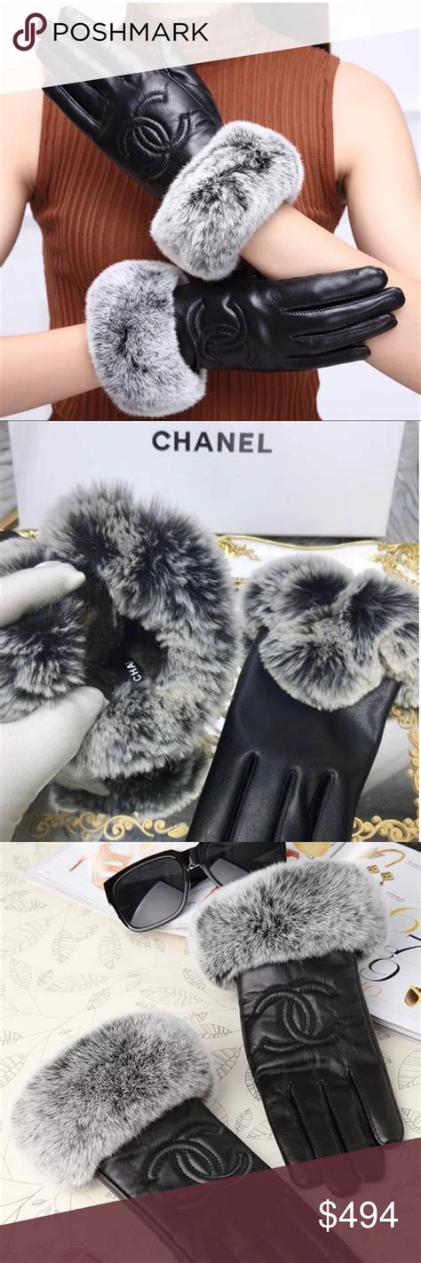 chanel fur gloves|chanel gloves official site.